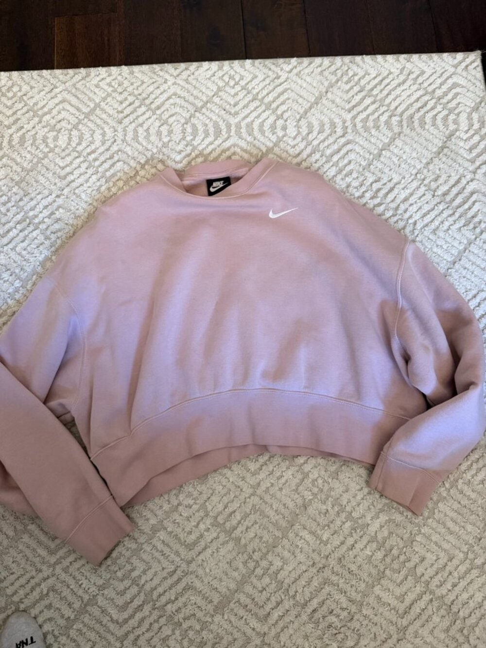 Nike Crewneck Sweatshirt Pink Oversized Fit Size XS